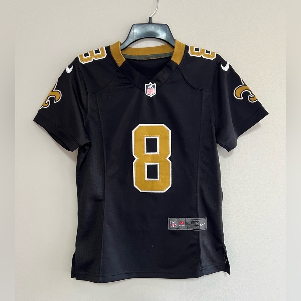 Nike NFL New Orleans Saints ‘ARCHIE MANNING 8’ Retired Jersey, Black/Gold, XS